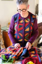 Mauve Baby Alpaca Vest – Inca Geometric Front | Handwoven Peruvian Wool Pullover, Open Front, 100% Natural Fiber – Fair Trade - Image 7