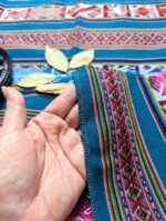 Set of 4 Mestana – Mesa Andina – Sacred Andean Cloth (38x38 cm) -15"x15" – Handcrafted Peruvian Mestana – Mesa Andina - Image 2