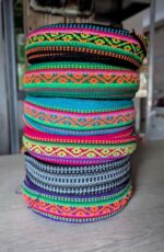 Set of 6 Handwoven Peruvian Ribbons – 100% Artisanal & Naturally Dyed – 1m x 2.5cm - Random colors - Image 9