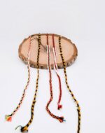 Set of 4 Handmade Peruvian Watana Bracelets – Vibrant Wool & Beaded Artistry - Random colors - Image 2