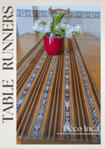100x40cm - Handwoven Peruvian Table Runner PECES Design Vibrant Ethical Home Decor Customizable Artisan Textile from the Andes