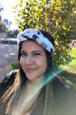 White & Earth Tones Handwoven Headband – Andean Aura Collection - Image 3