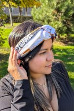 White & Earth Tones Handwoven Headband – Andean Aura Collection