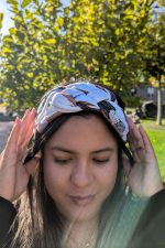 White & Earth Tones Handwoven Headband – Andean Aura Collection - Image 5