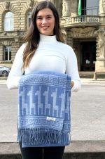 Blue Lavender & Grey Shawl – Calm Elegance of the Andes - Andean Essence Collection - Image 2