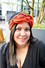 Red & Orange Handwoven Headband – Andean Aura Collection - Image 2