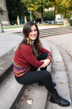 Red Mélange Baby Alpaca Pullover – Inca Borders | Andean Essence Collection - Image 3