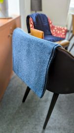 Steel Blue Baby Alpaca Throw Blanket – Denim-Inspired Elegance in Pure Andean Luxury - Image 4