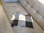 Baby Alpaca Checkered Throw – Warm Grey, Soft Beige & Black in Timeless Andean Elegance - Image 5