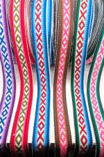 Full Colors wool Ribbon – 3.5 cm | Andes Spirit Collection– Geometric Andean Motifs – Sold by the Meter