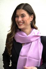 Vibrant Pink Baby Alpaca Scarf – Bold, Elegant Softness in Pure Natural Fiber - Image 2